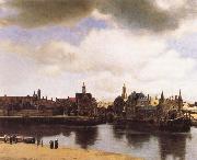 Jan Vermeer View over Delft Spain oil painting artist